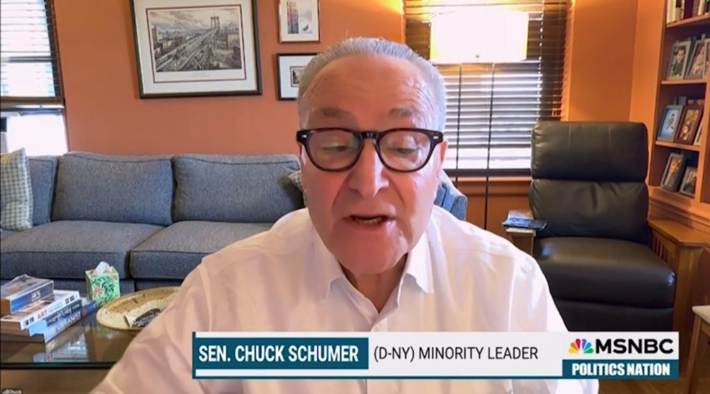 (VIDEO) Chuck Scumer Calls for “Forceful” Uprising in Response to Letitia James Indictment | The Gateway Pundit