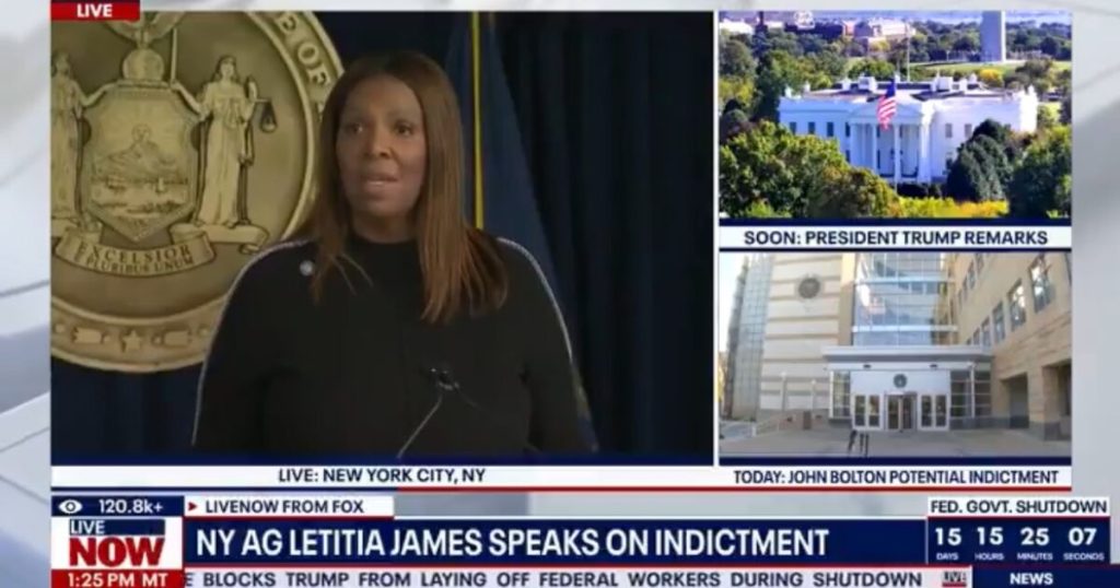 A Nervous Letitia James FUMES Over Grand Jury Indictment – “Completely Baseless – I Am Totally Innocent!” (VIDEO) | The Gateway Pundit