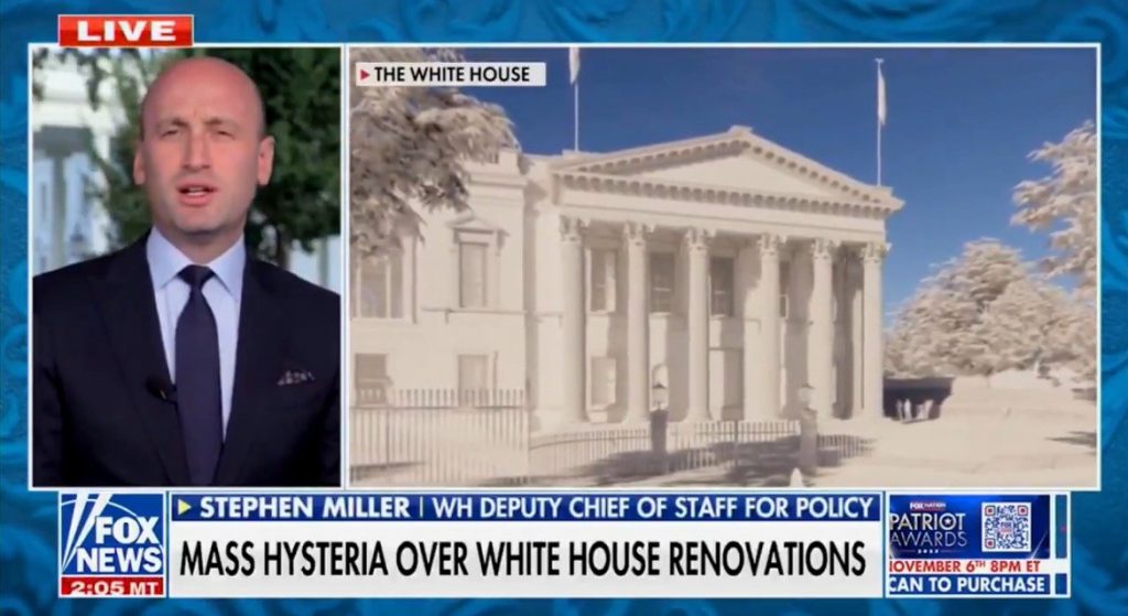MUST WATCH: Stephen Miller NUKES Democrats For Hyperventilating Over Trump’s East Wing Renovation | The Gateway Pundit