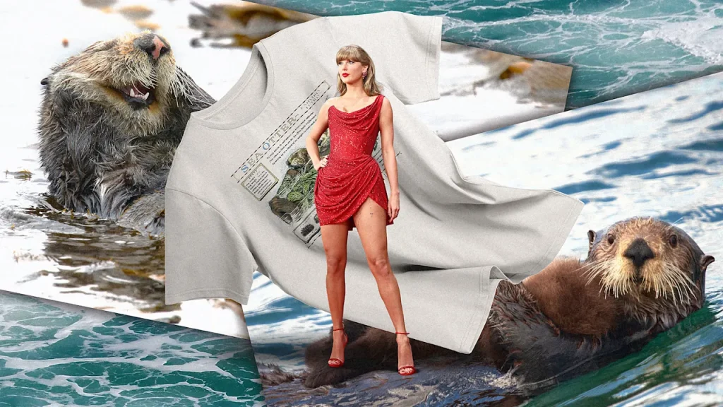 Taylor Swift wore a vintage Monterey Bay Aquarium t-shirt. It sparked a $2.3 million fundraiser for sea otters