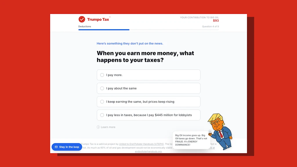 Let this goofy Trump chatbot tell you how your tax money is really spent