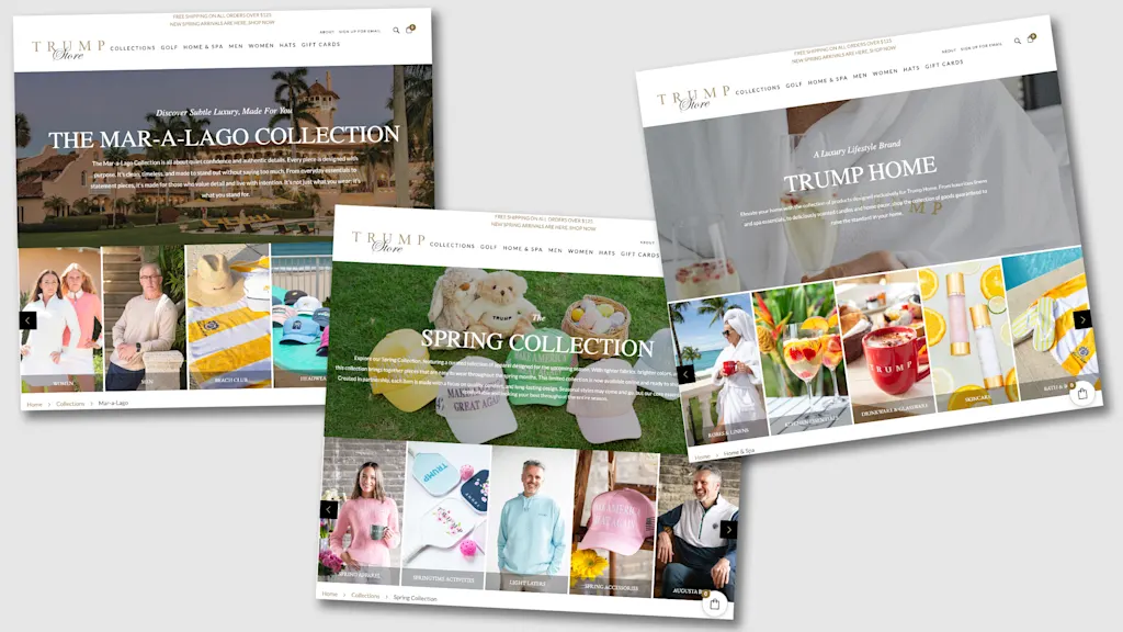 The Trump Store isn’t shy about hawking merch. It’s paying off like never before