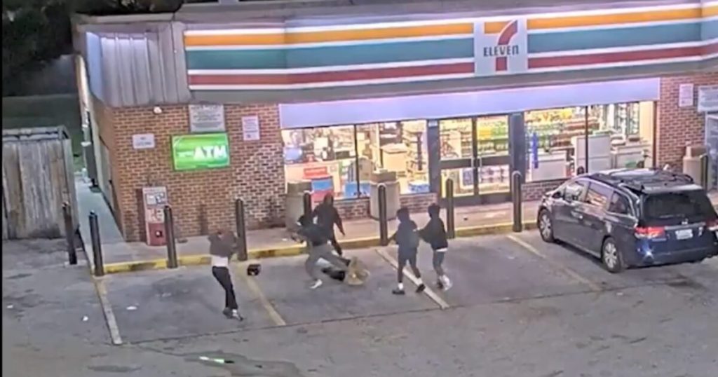 Armed Youths Viciously Beat and Rob Helpless Elderly Man Outside a 7-Eleven in Baltimore (VIDEO) * The Gateway Pundit * by Cullen Linebarger
