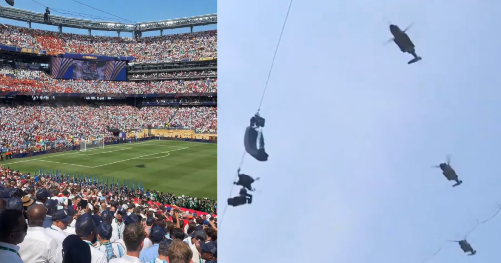 Trump Does Marine One Flyover Before Attending FIFA Final Match in New Jersey * The Gateway Pundit * by Jordan Conradson