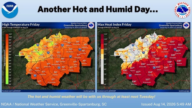 Dangerous Heat Wave Hits Upstate South Carolina