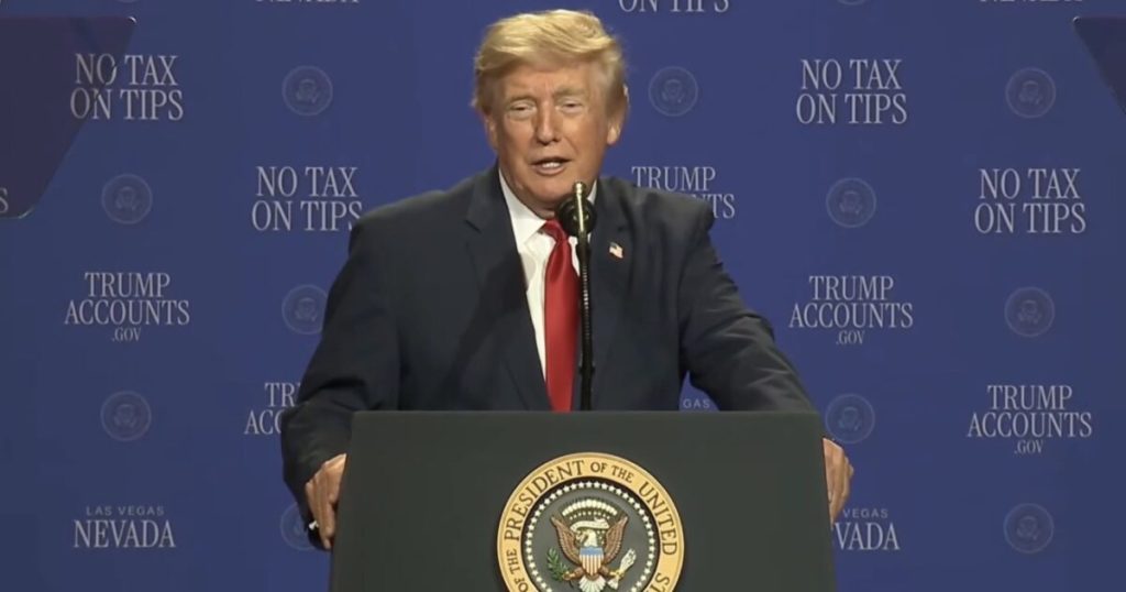Trump Slams Kamala Harris for Trying to Steal His No Tax on Tips Proposal During Vegas Rally: “She Didn’t Know What it Meant… She Was a Little Late” (VIDEO)