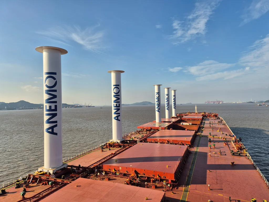 Maersk is testing a giant spinning cylinder to cut fuel use on cargo ships