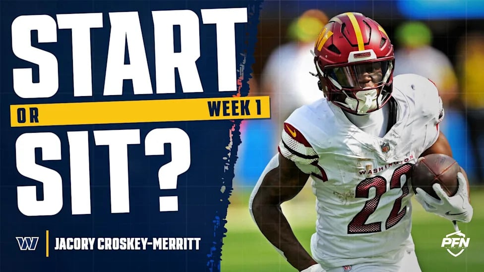 Jacory Croskey-Merritt Fantasy Week 1: Volume Play at Flex