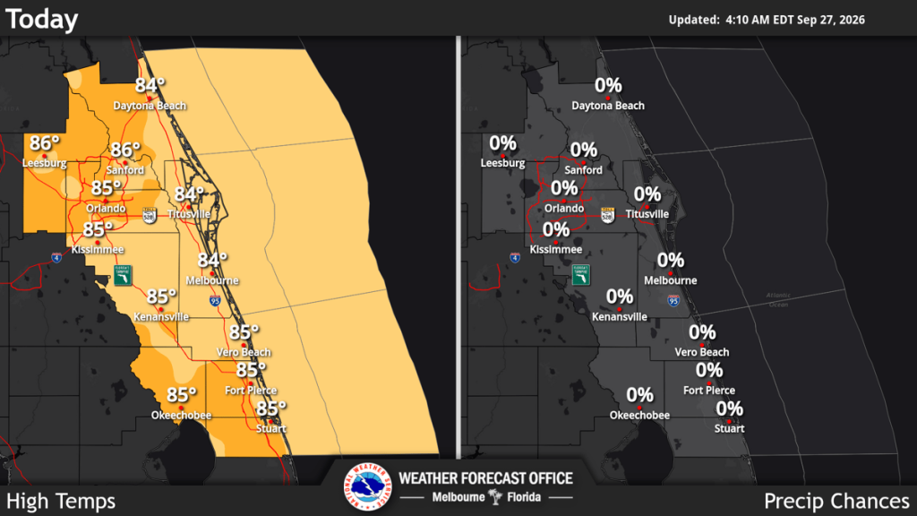 Central Florida Forecast: Dry Start, Warming Trend Ahead