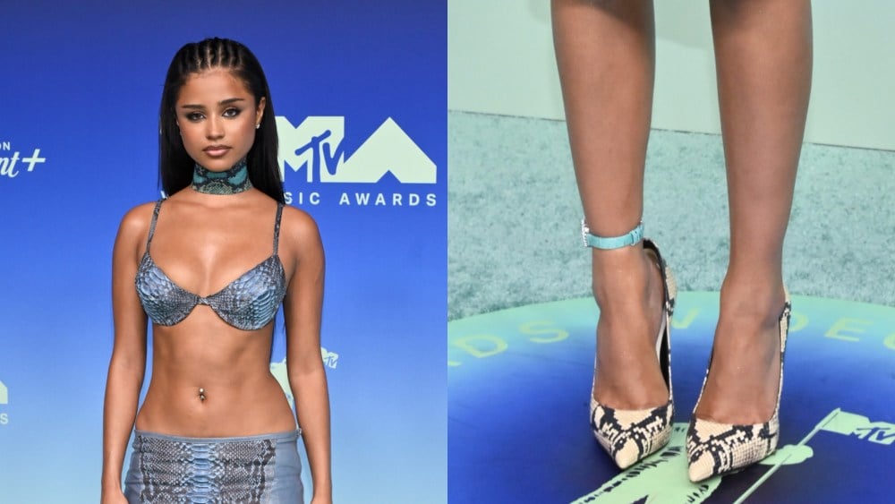 Tyla Slithers Into MTV VMAs in Full Snakeskin