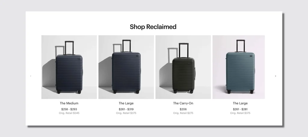 Away is selling almost-new suitcases at a discount—and they’re going fast